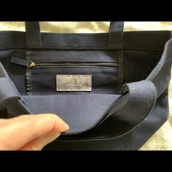 Anteprima small fabrics tote with golden sequins elasticized band - Picture 10 of 14